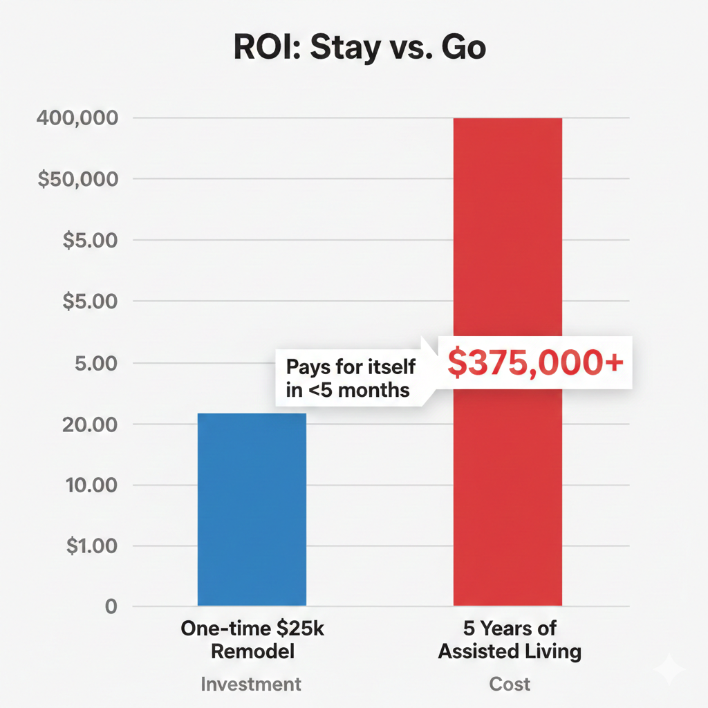 Assisted Living is a $375,000 Wealth Trap: How a $25k Remodel Rescues Your Estate
