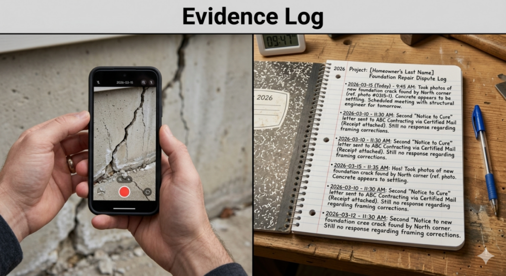 Evidence Log