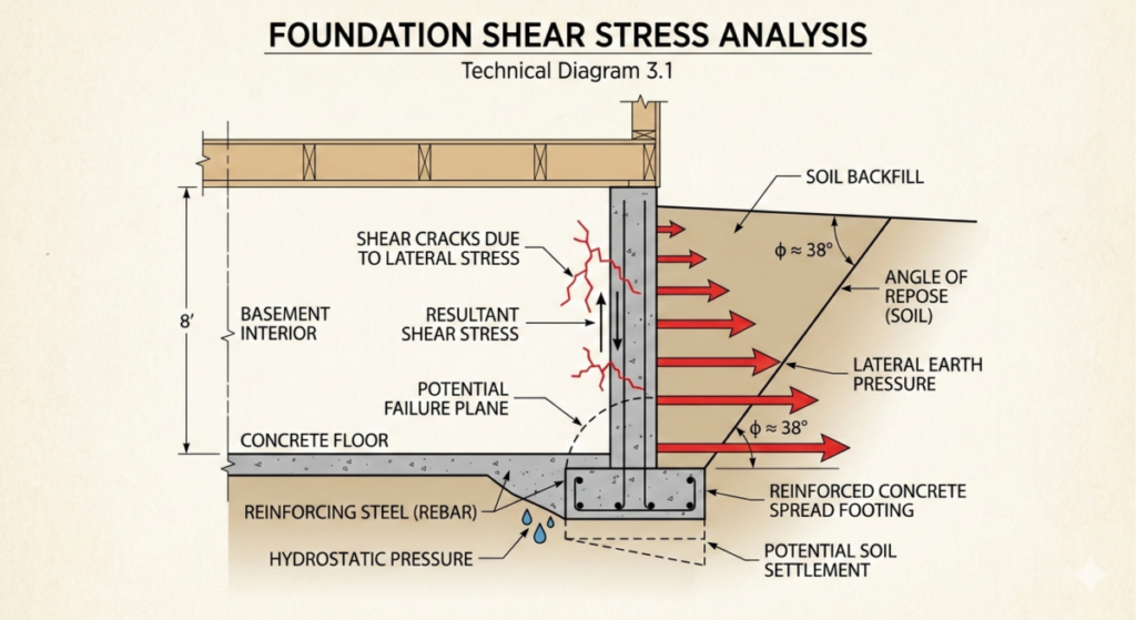 Foundation Shear Stress