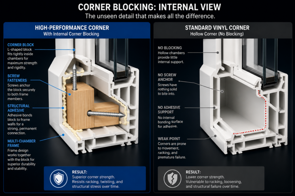 Corner Blocking Internal View