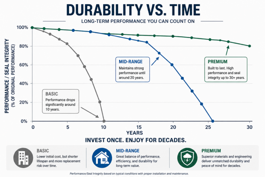 Durability vs. Time Chart