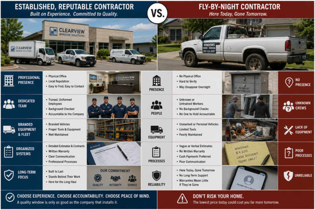 Experienced Contractor vs Fly-by-Night Contractor