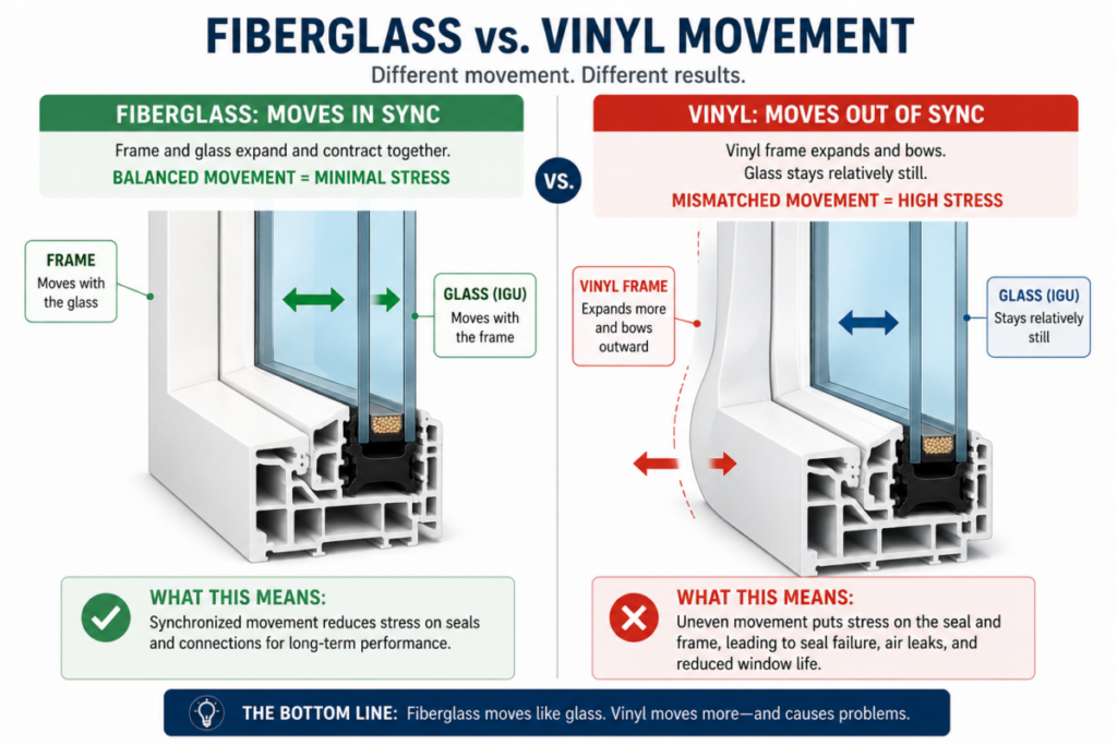 Fiberglass vs. Vinyl Movement