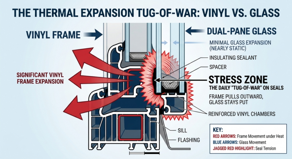 The Thermal Expansion Tug-of-War