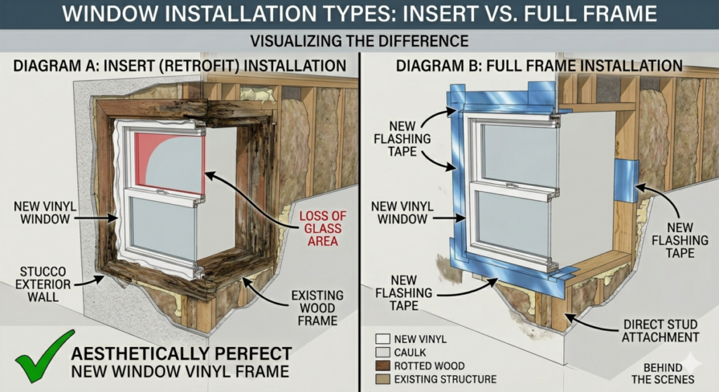 Insert vs. Full Frame Comparison