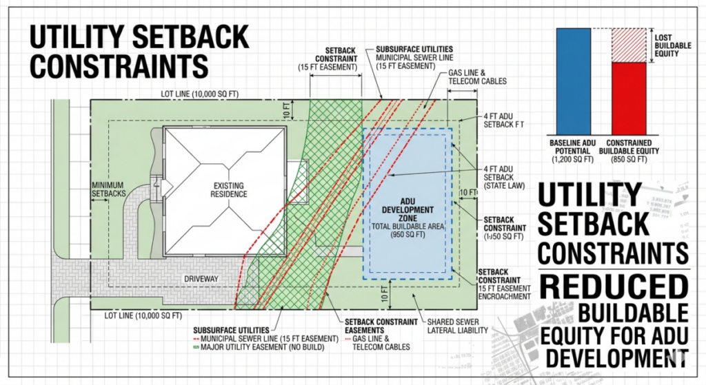 Utility Setback Constraints