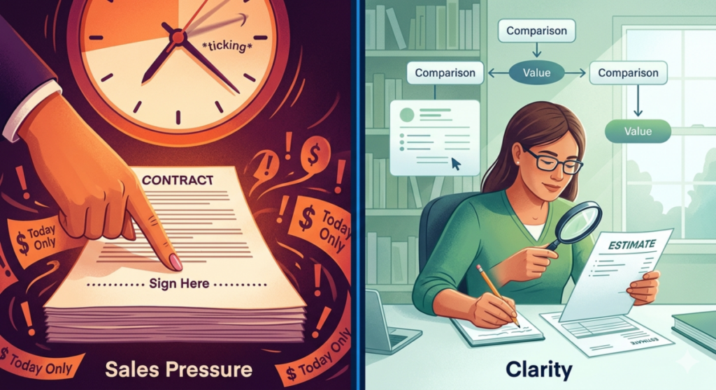 Sales Pressure Concept