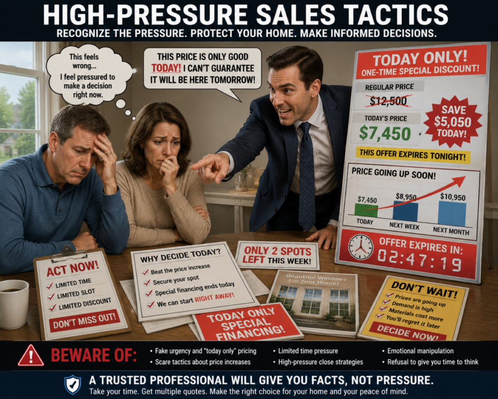 High-Pressure Sales Tactics Illustration