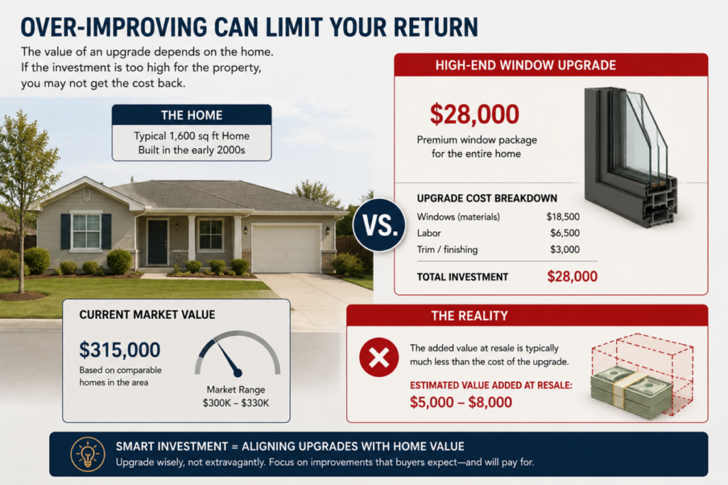Home Appraisal vs Upgrade Cost Graphic