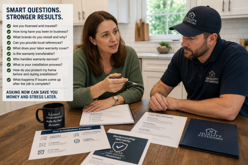 Homeowner Asking Smart Questions