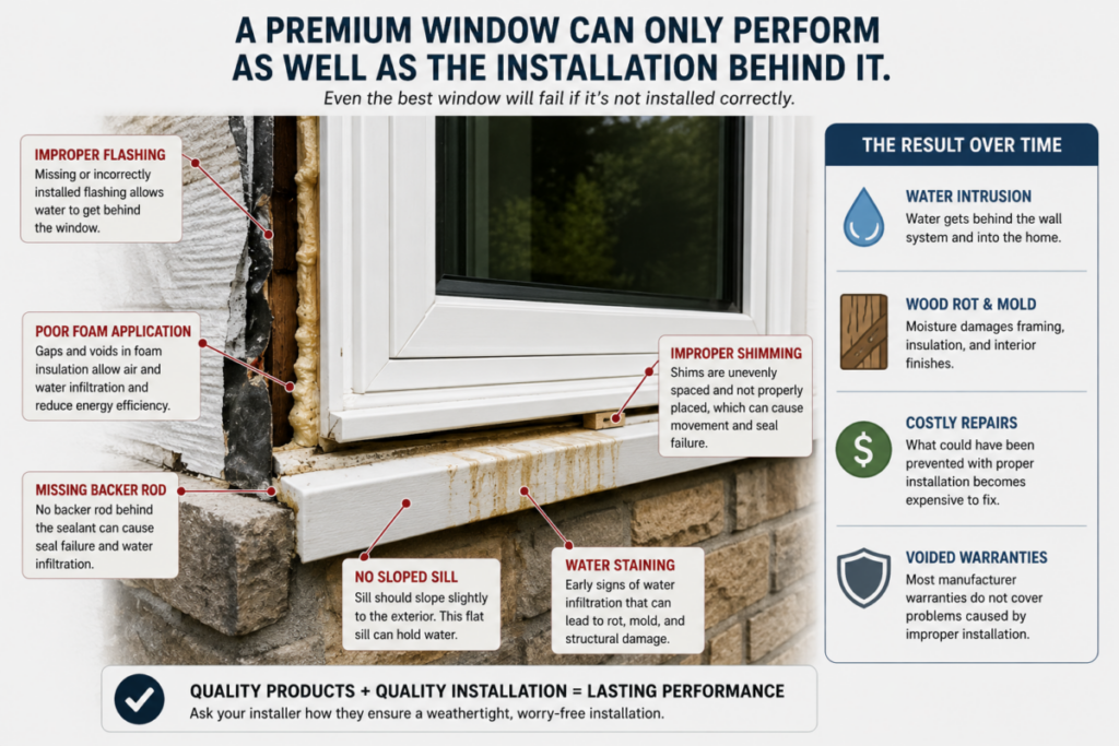 Premium Window Installed Incorrectly