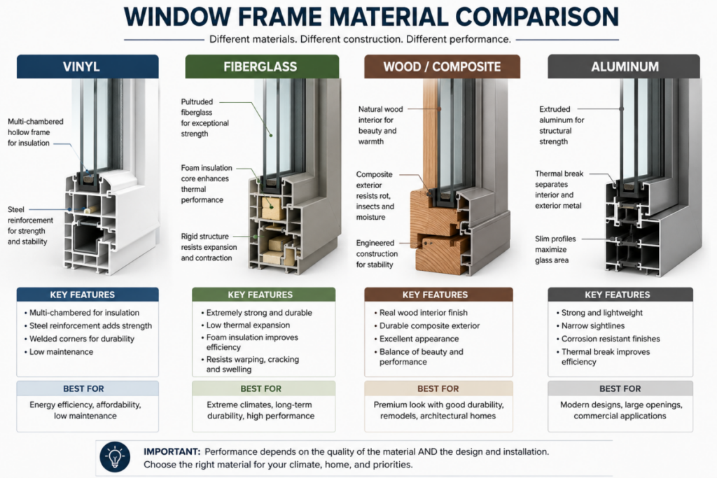 Product Comparison Cross-Section Graphic