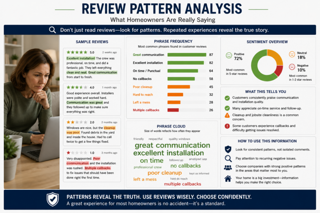 Review Pattern Analysis Graphic
