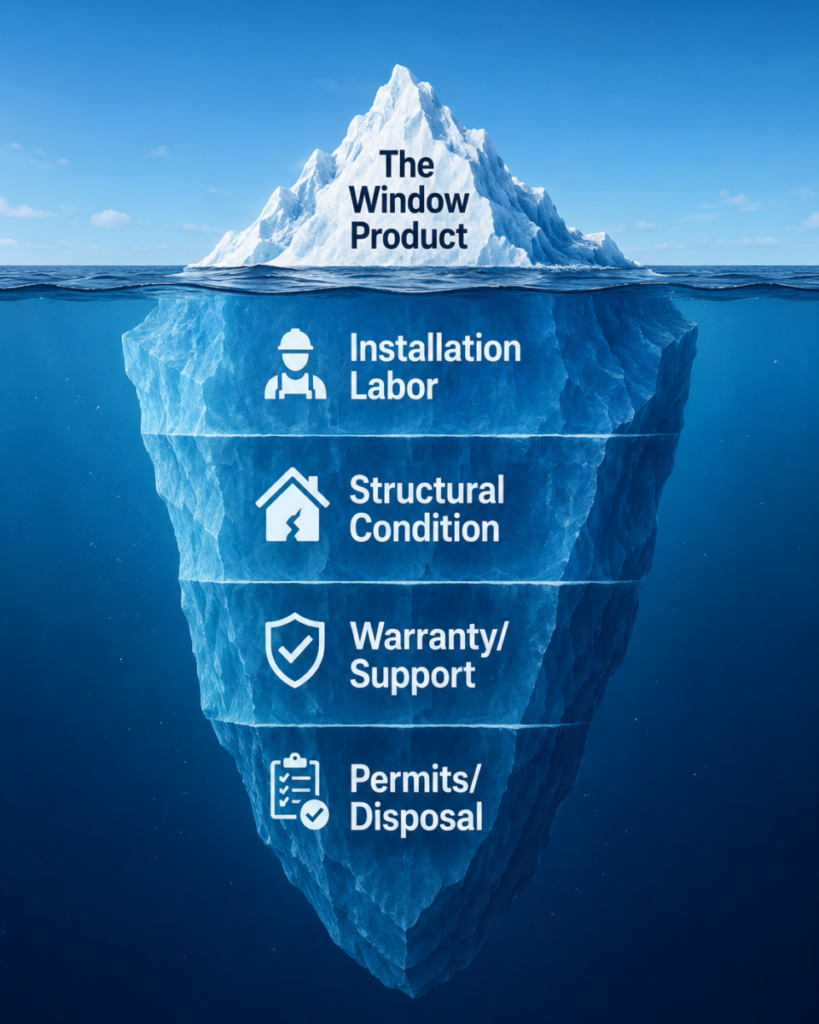 The Window Cost Iceberg