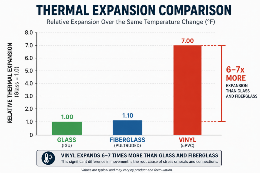 Thermal Expansion Comparison Chart