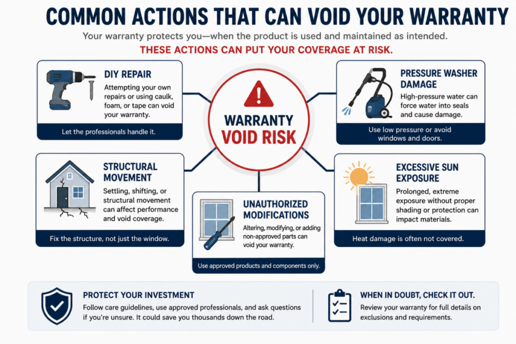 Warranty Void Triggers Infographic