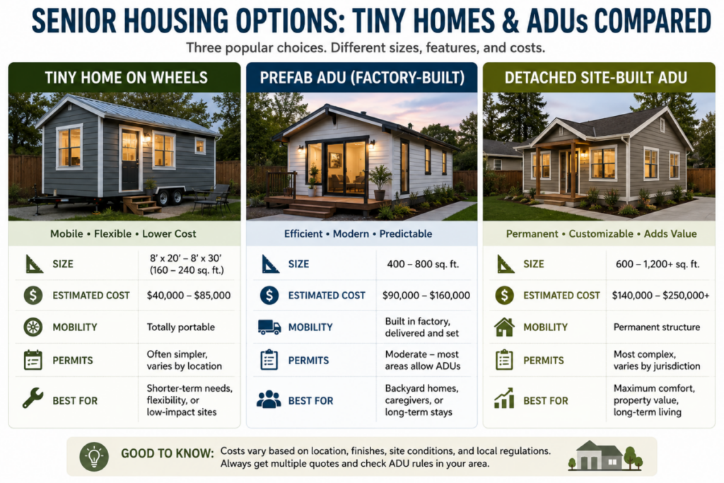 Comparison of Tiny Home Types