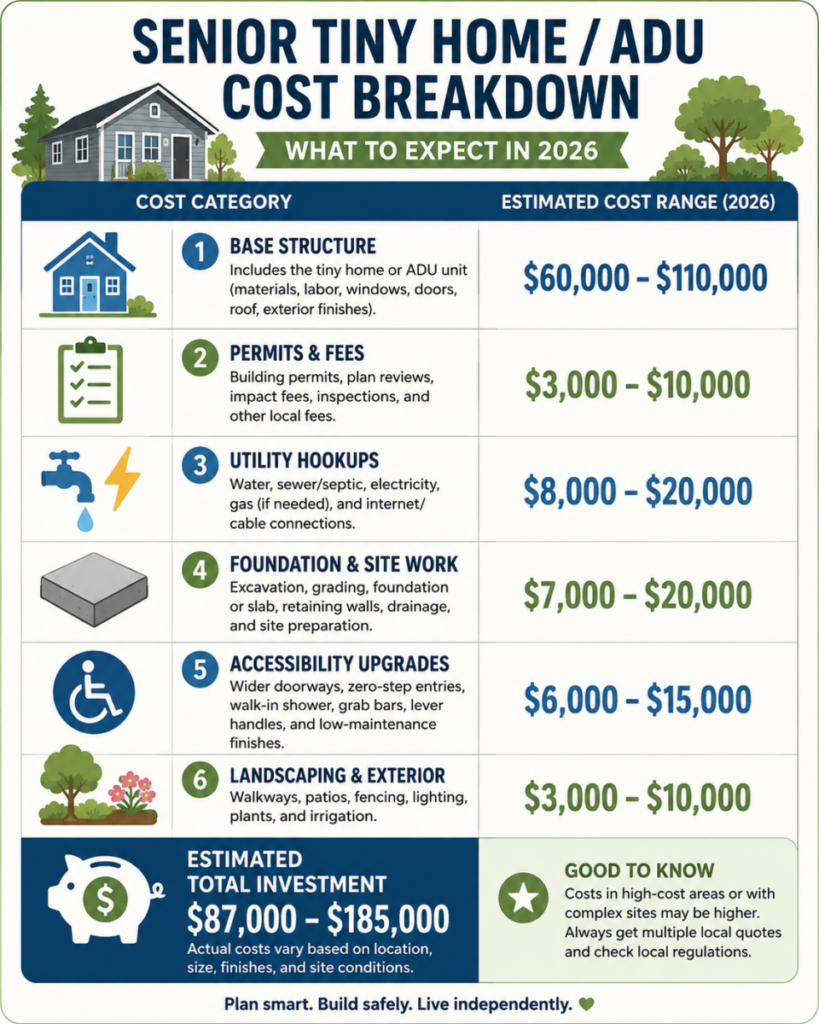 Tiny Home Cost Breakdown Infographic