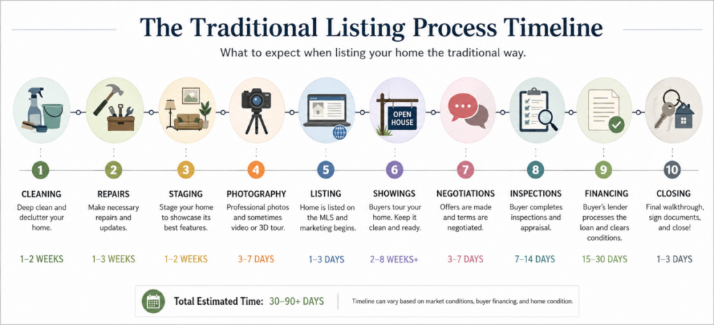 Traditional Listing Process Timeline